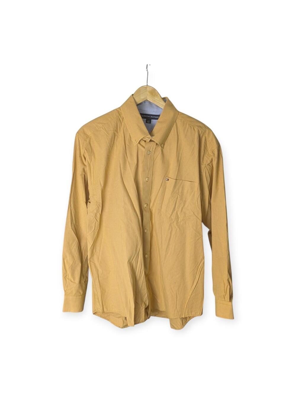 Men's Tommy Hilfiger Orange Button Down Dress Shirt - L